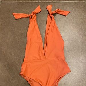 Aerie Tie Strap One Piece Swimsuit